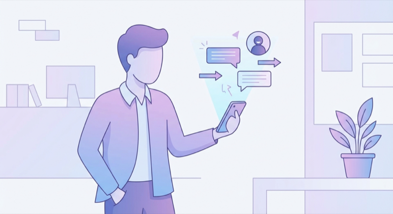 Mitarbeiter geben Feedback digital ab