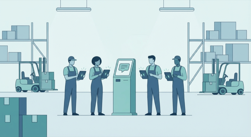 Logistikteam nutzt digitalen Kummerkasten